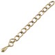 DQ metal extension chain with drop Antique bronze